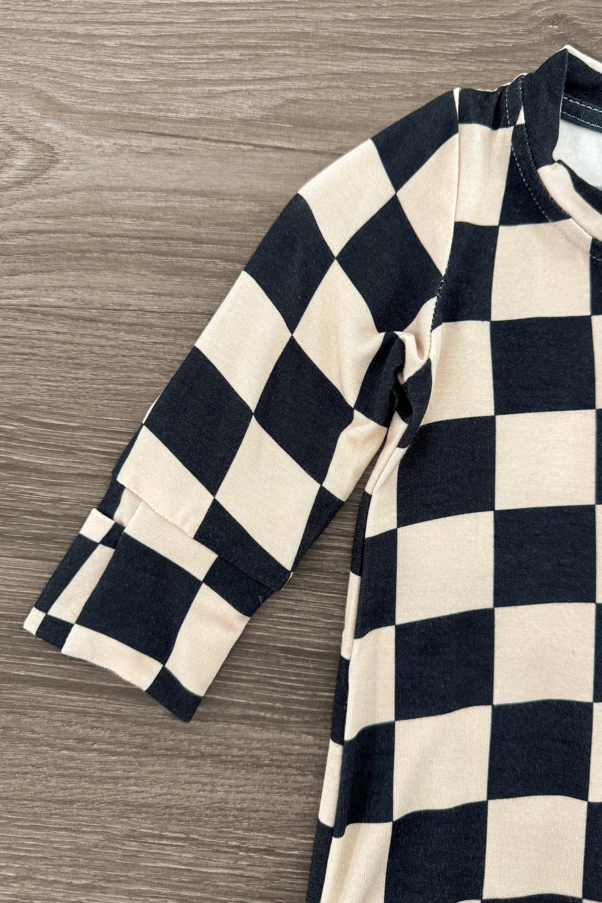 Bamboo Modern Checks Onesie