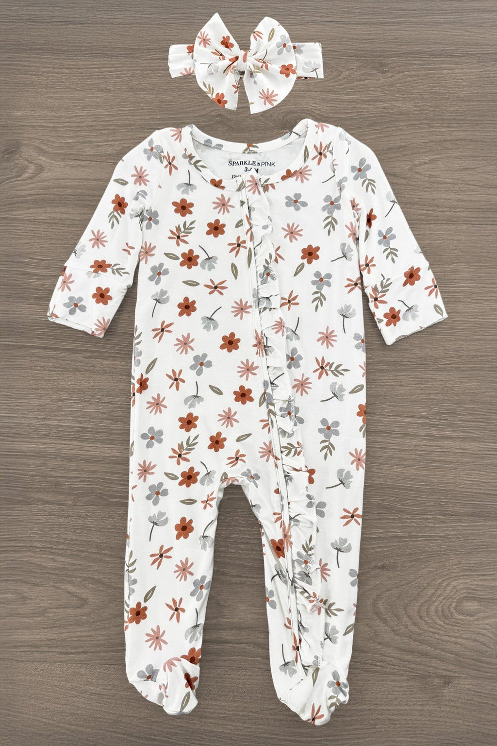 Bamboo Golden Petals Onesie