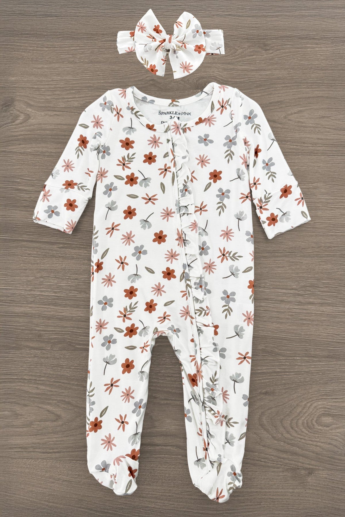 Bamboo Golden Petals Onesie