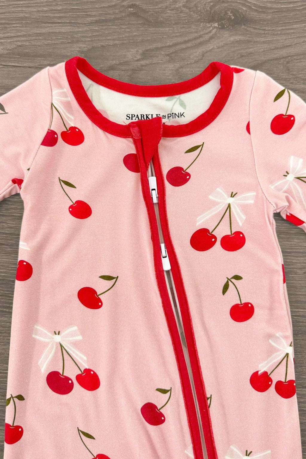 Bamboo Sweet Cherry Onesie