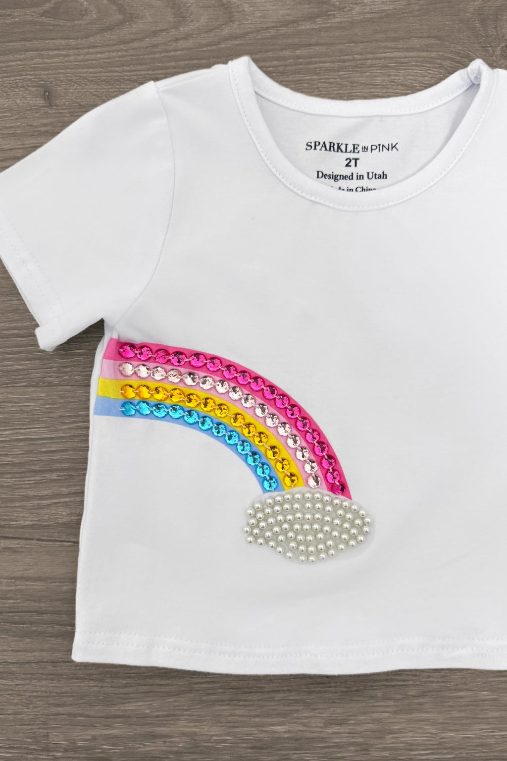 Gemstone Rainbow Denim Short Set