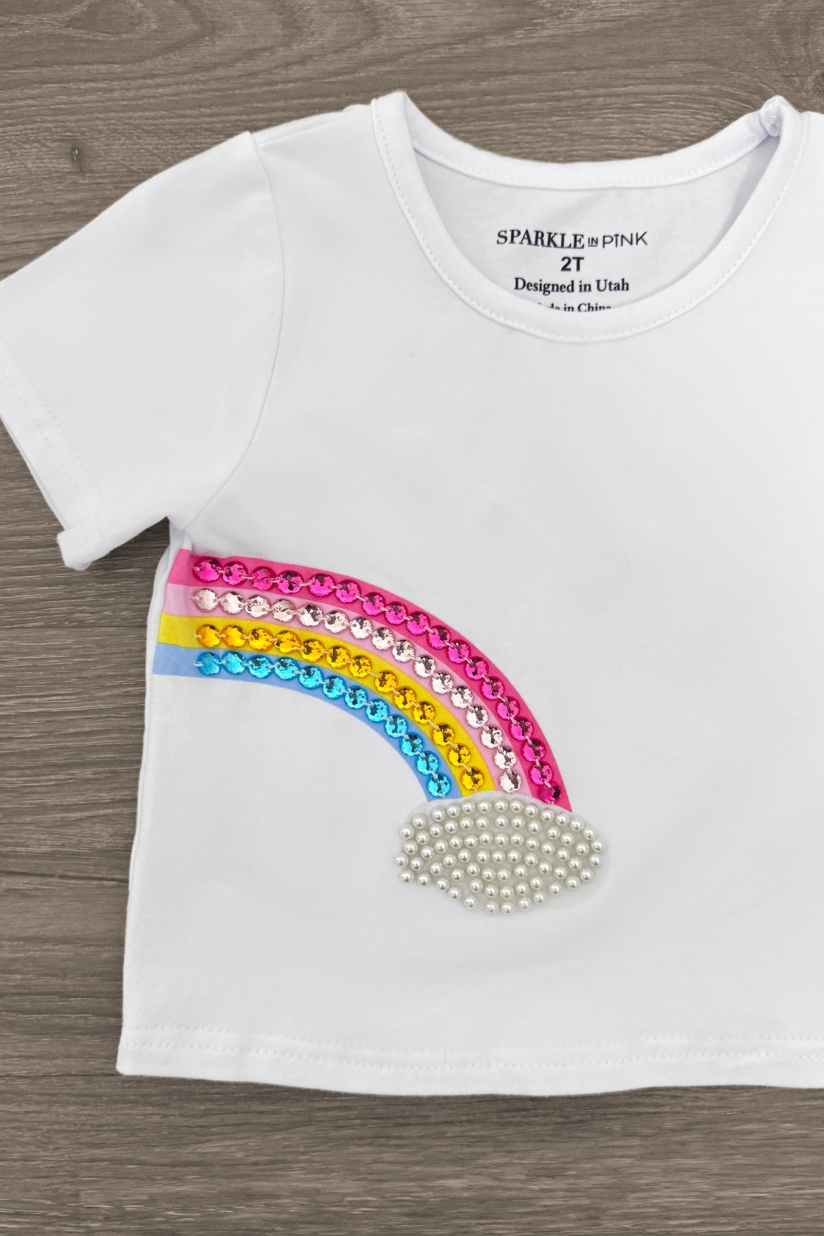 Gemstone Rainbow Denim Short Set