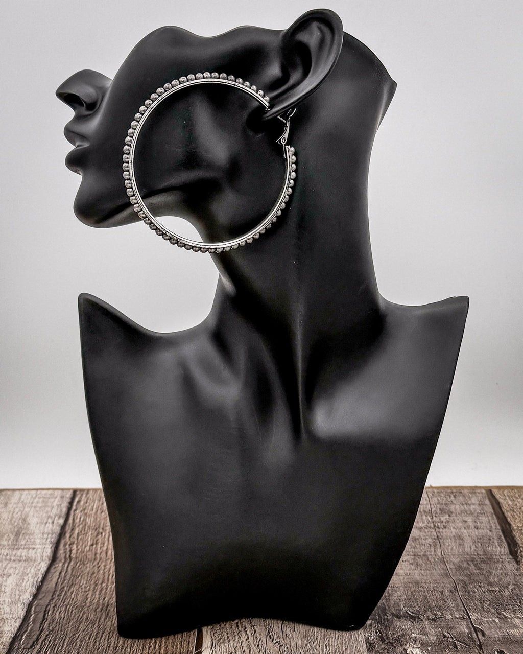 Harper Pearl Fashion Hoop Earrings in Silver