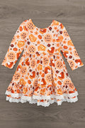 Autumn Pie Ruffle Dress