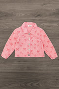 Pink Bow Denim Jacket