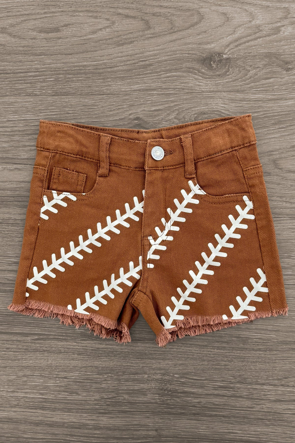 Bow Football Denim Short Set