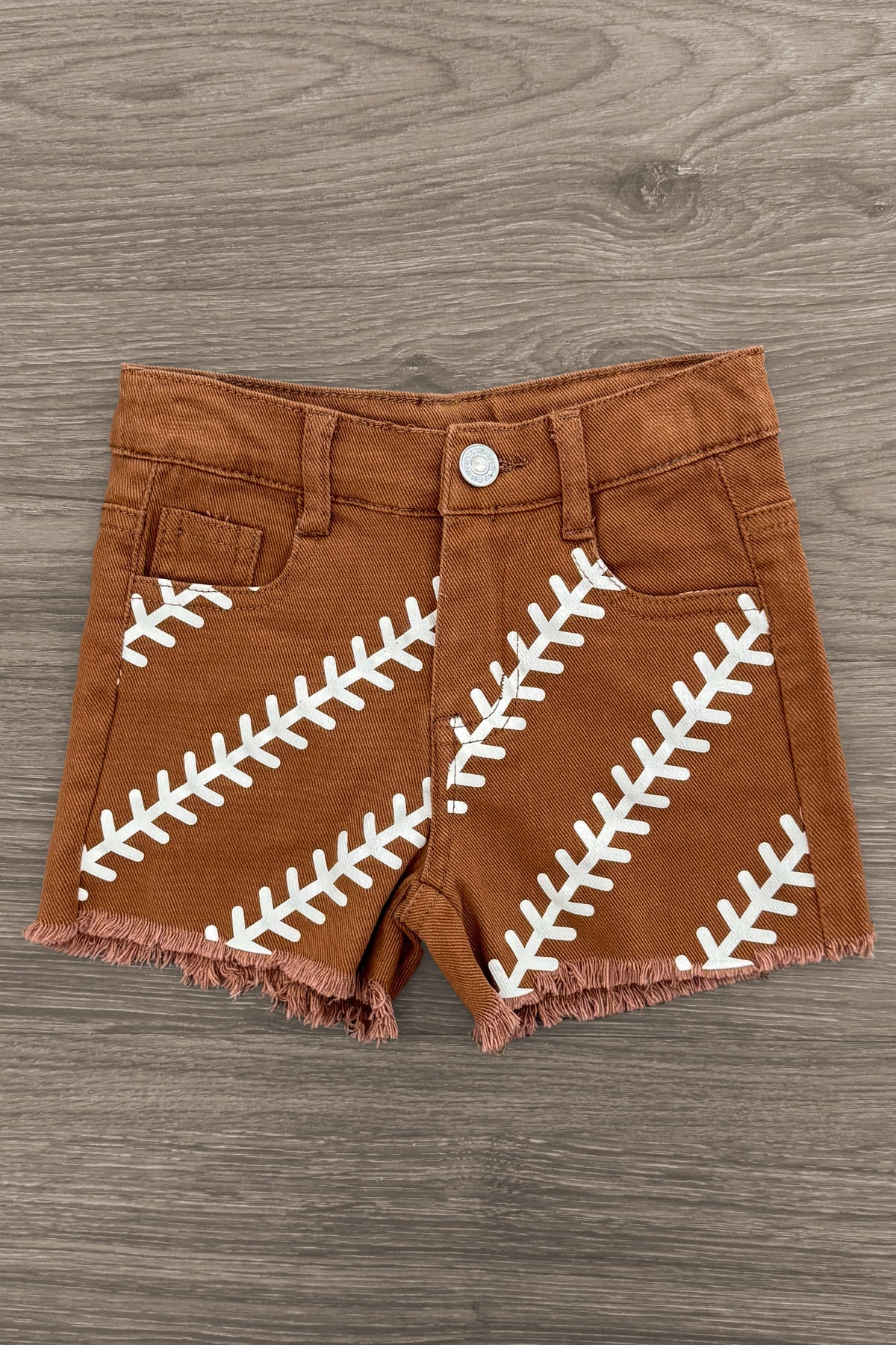 Bow Football Denim Short Set