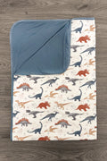 Bamboo Tiny Dino Double Sided Blanket