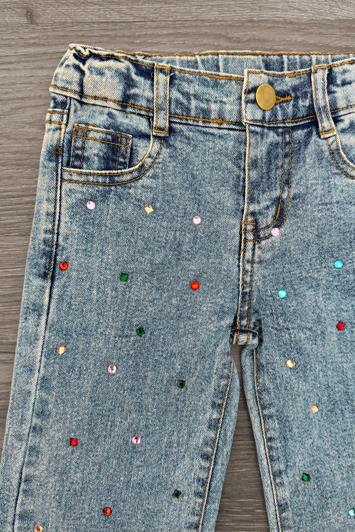 Gemstone Denim Pants