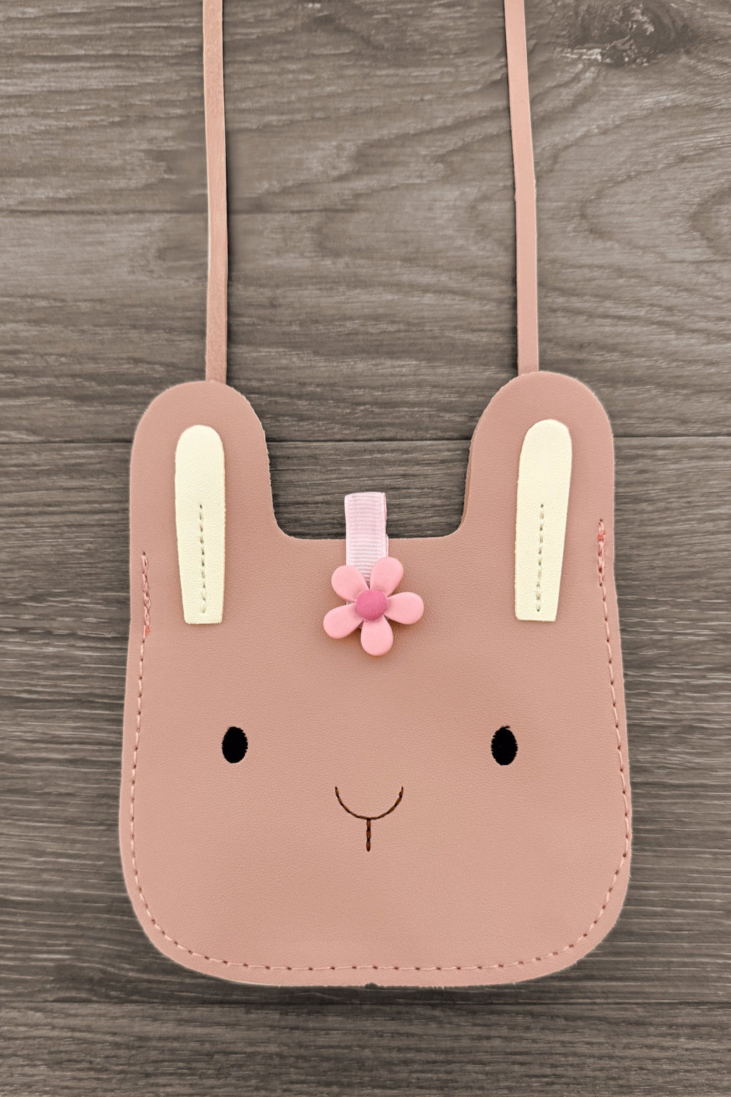 Blush Pleather Bunny Purse