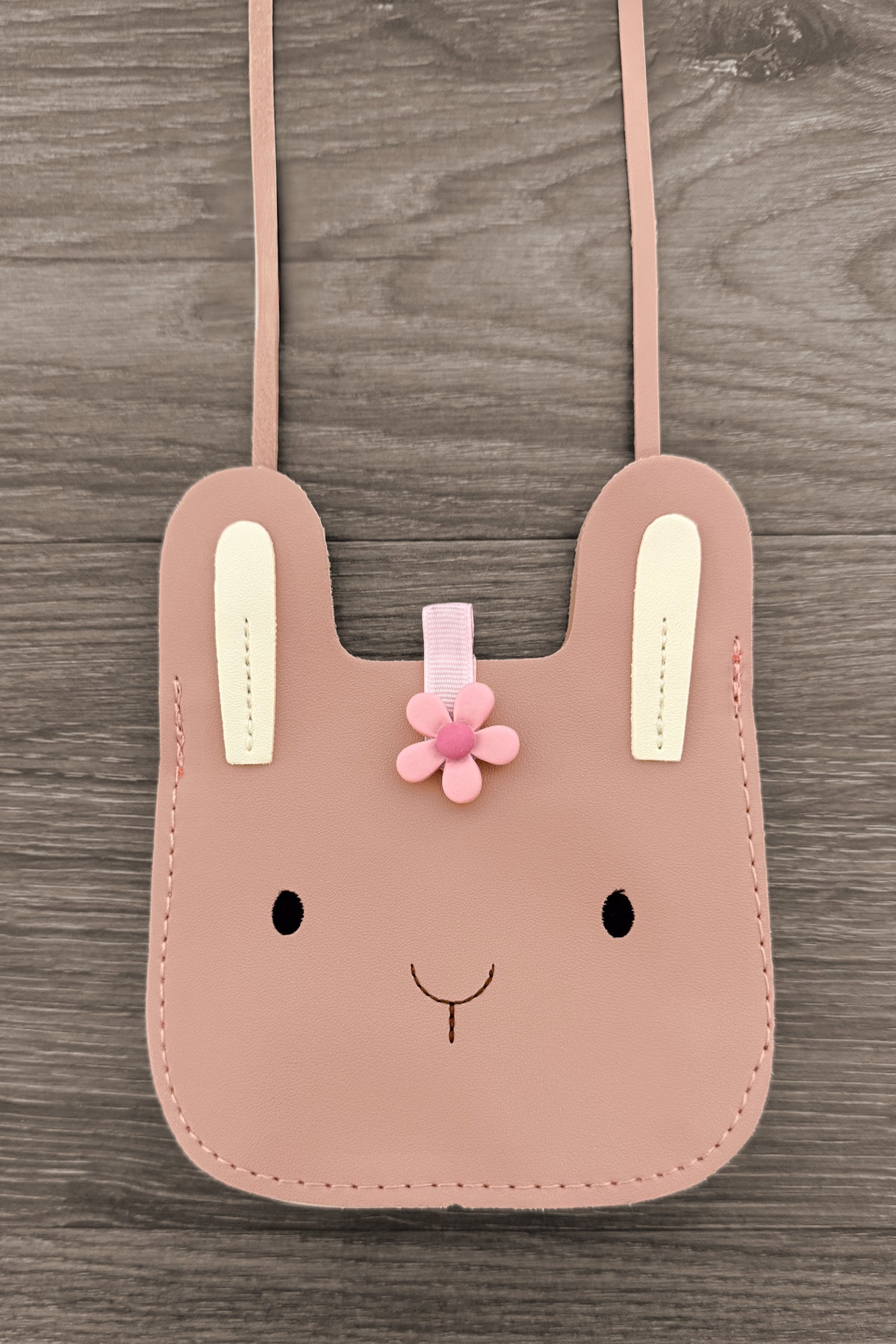 Blush Pleather Bunny Purse