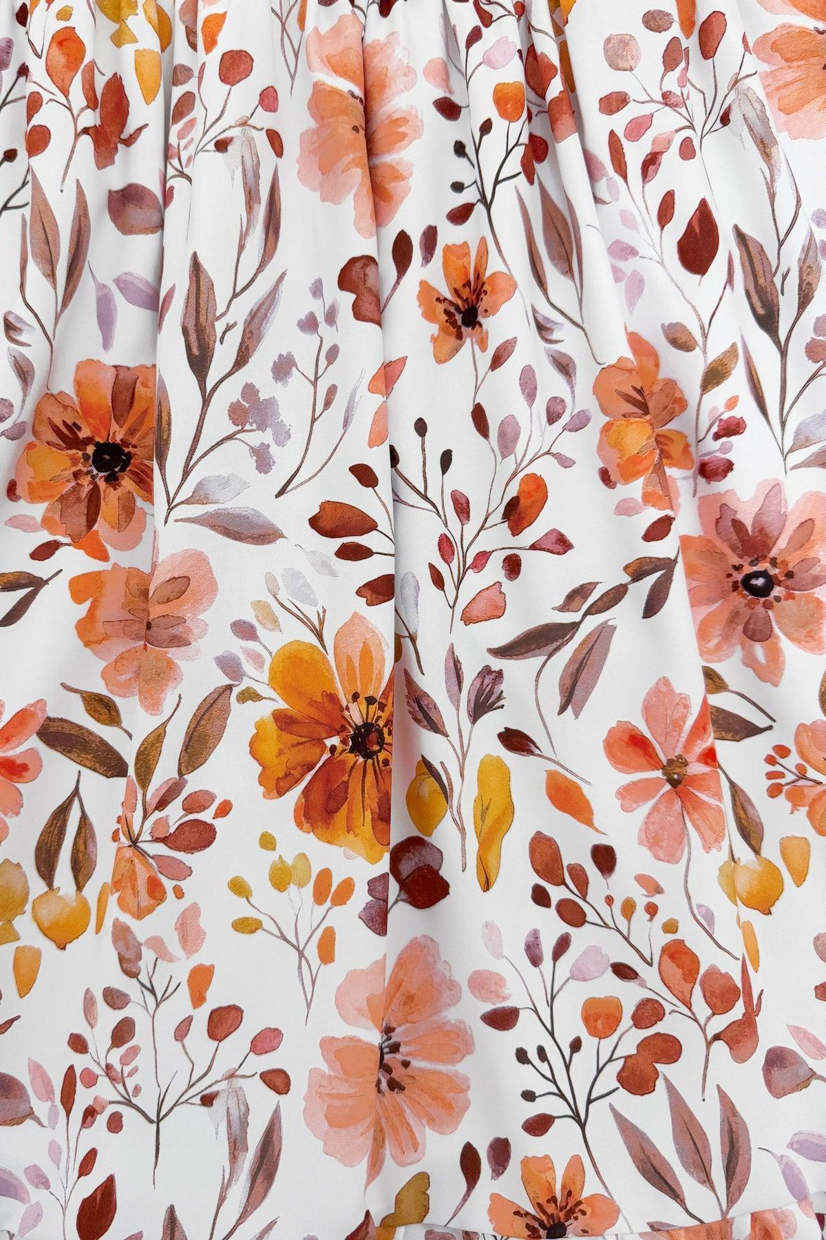 Mom & Me - Floral Fall Watercolor Dress
