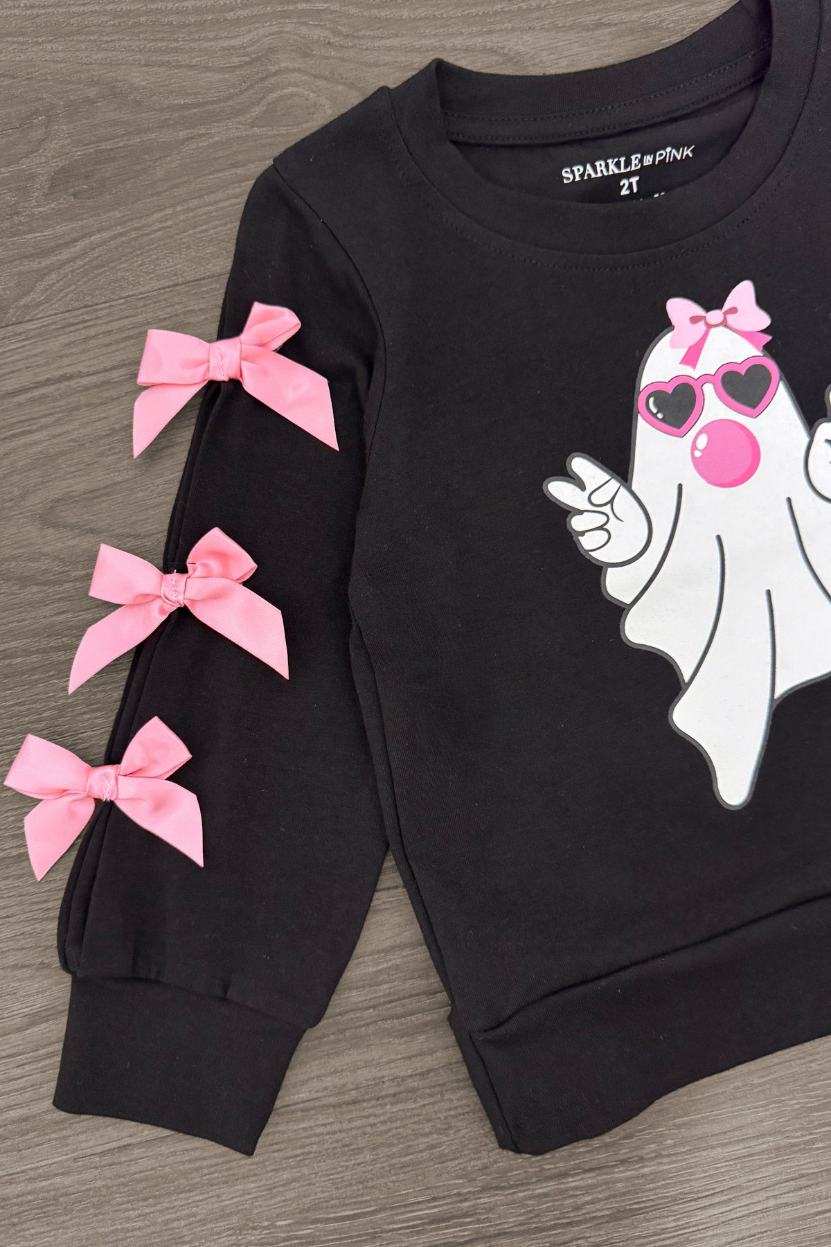 Bubblegum Ghost Denim Bell Bottom Set
