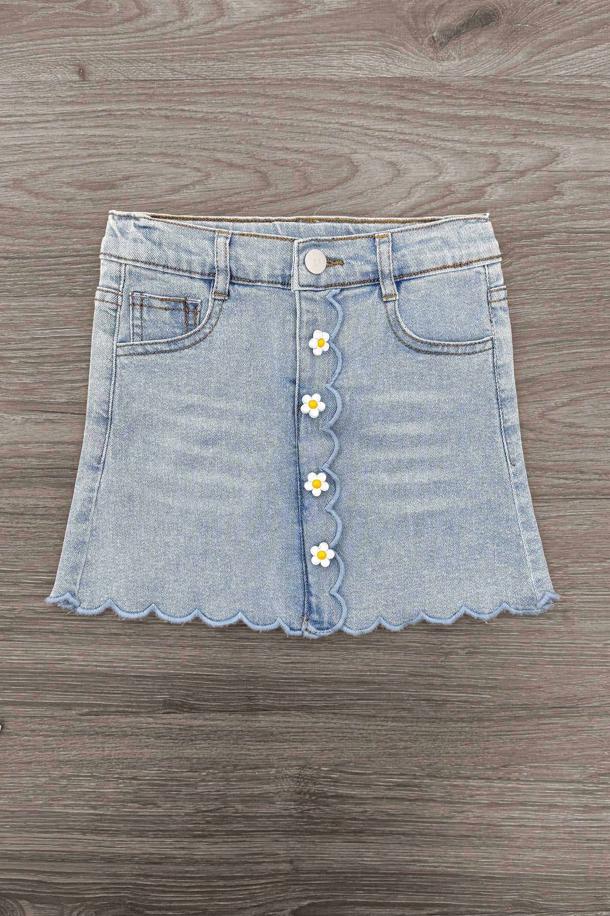 "Be The Good" Daisy Denim Skirt Set