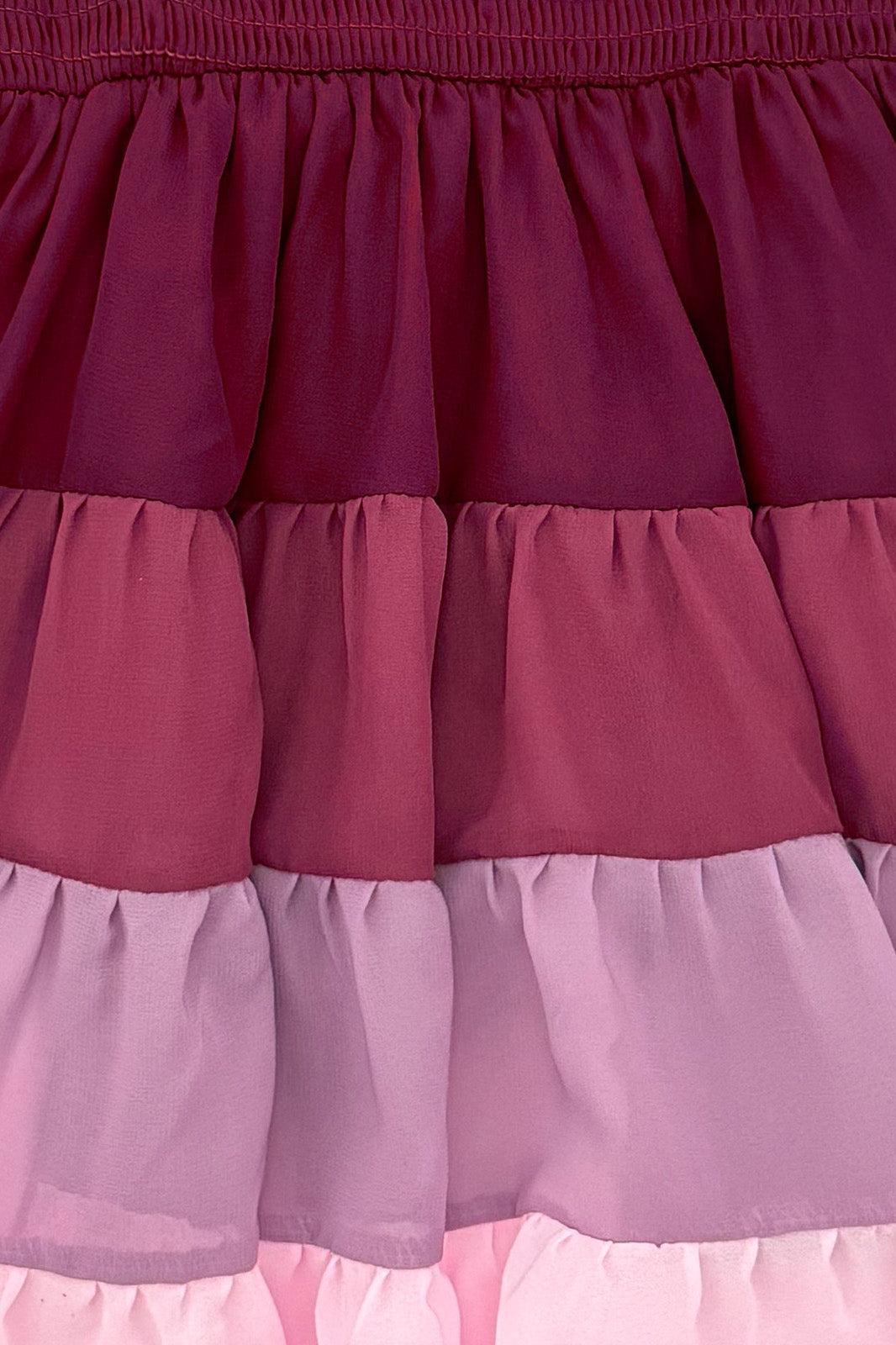 Mom & Me - Purple Ruffle Ombre Dress