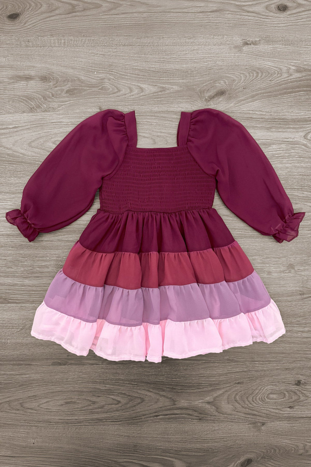 Mom & Me - Purple Ruffle Ombre Dress