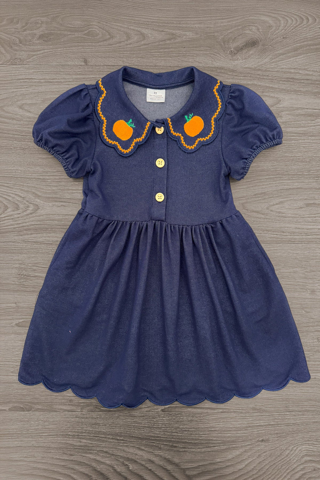 Faux Denim Pumpkin Dress