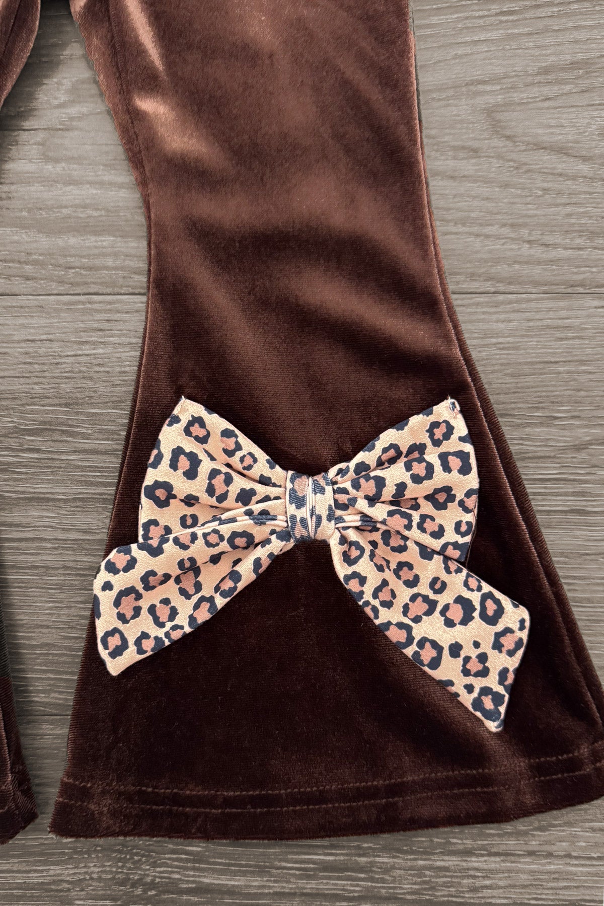 Cheetah Pumpkin Velvet Flare Set
