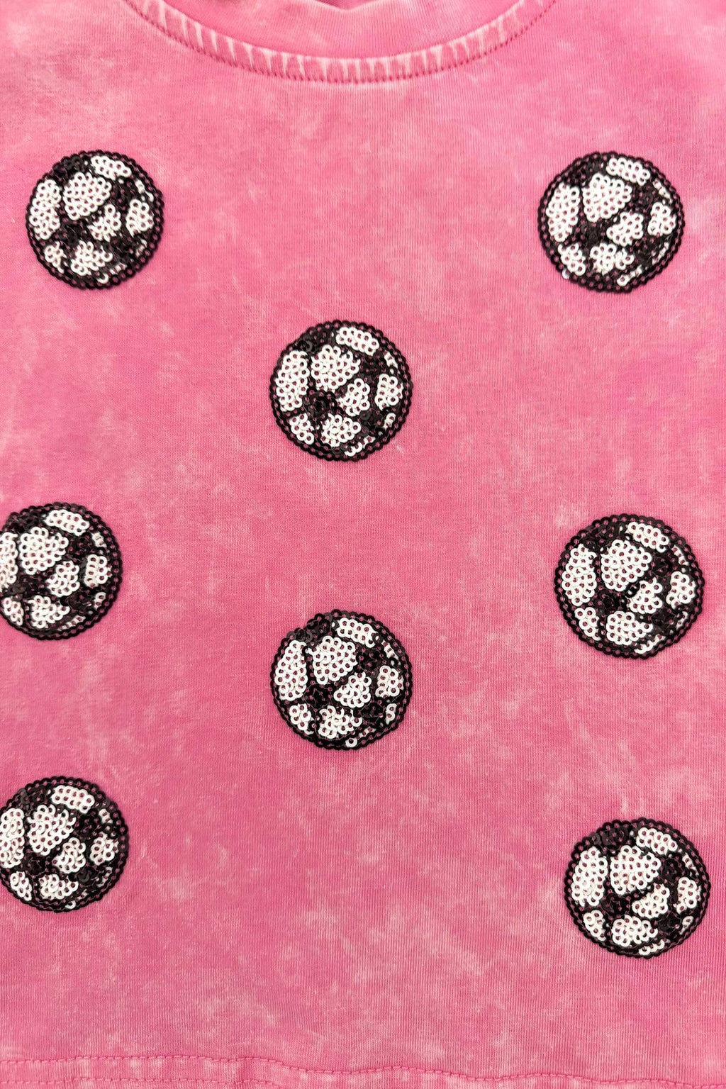 Mom & Me - Pink Sequin Soccer Top