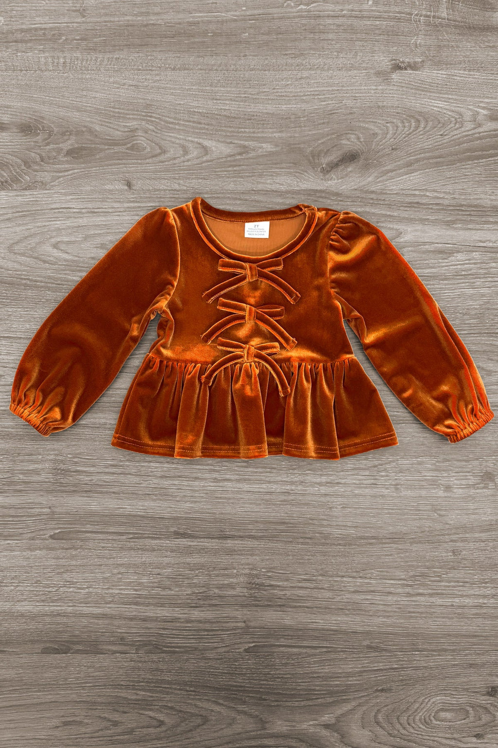 Floral Pumpkin Velvet Flare Set