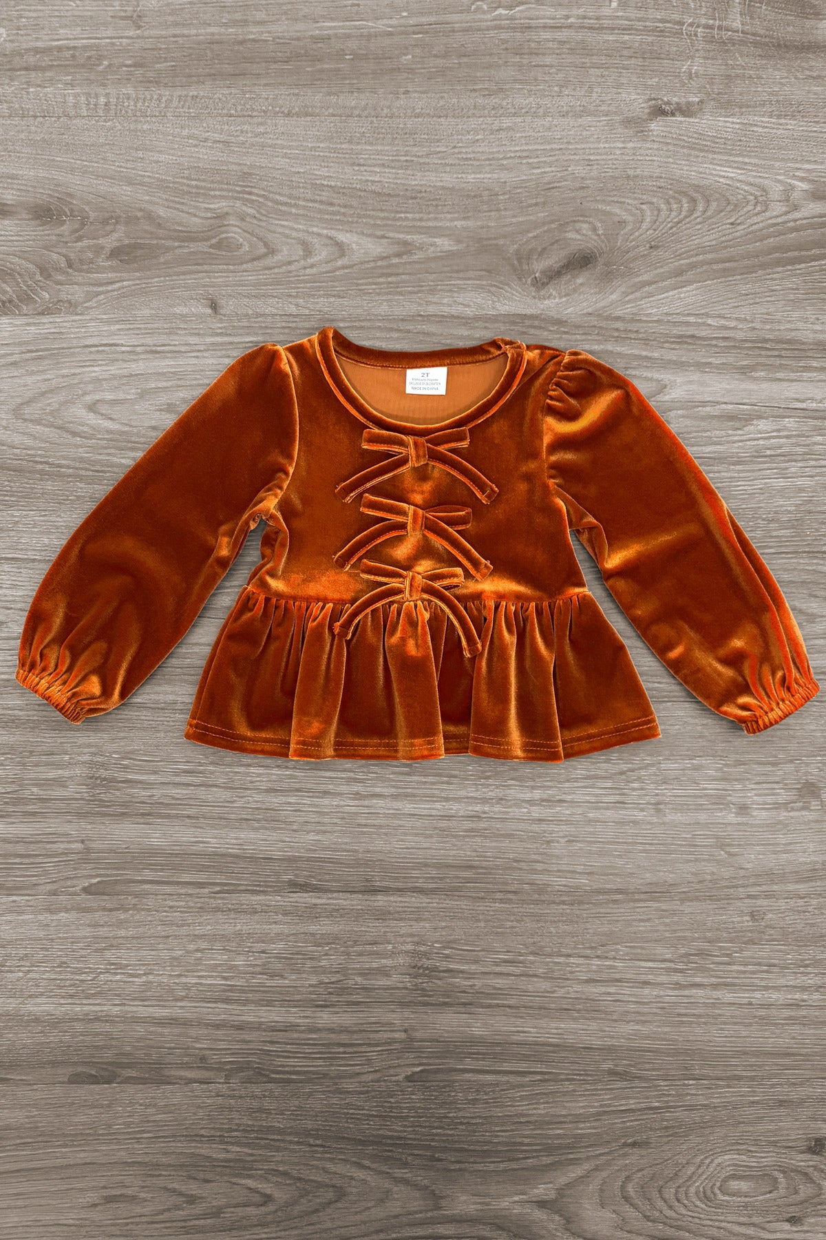 Floral Pumpkin Velvet Flare Set