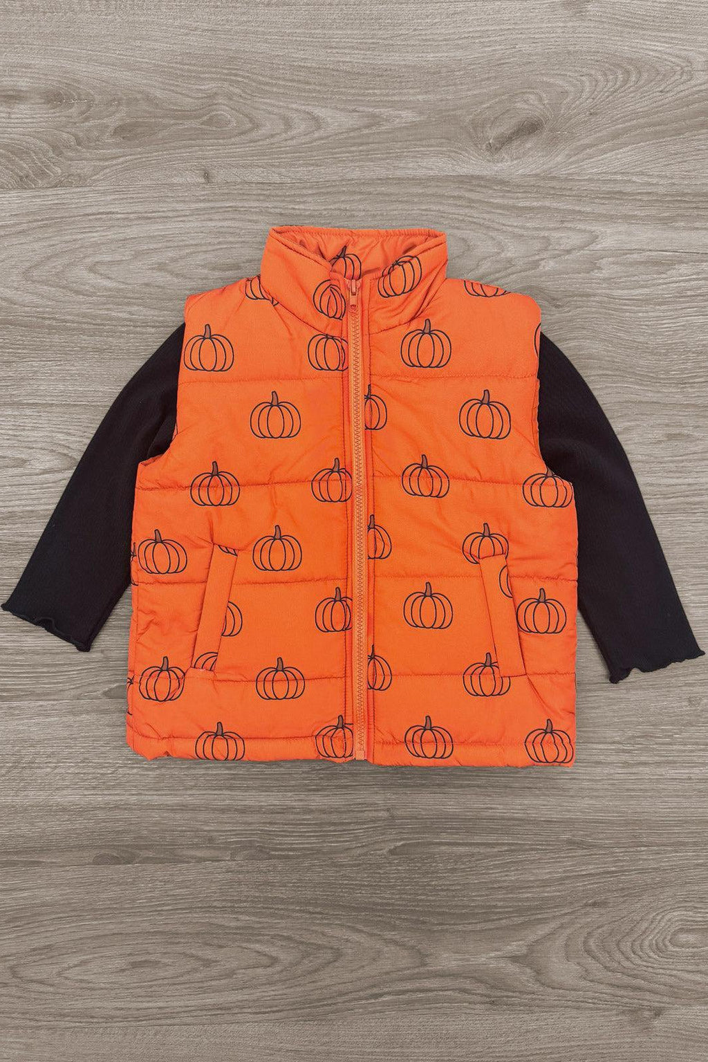 Mom & Me - Pumpkin Vest Set