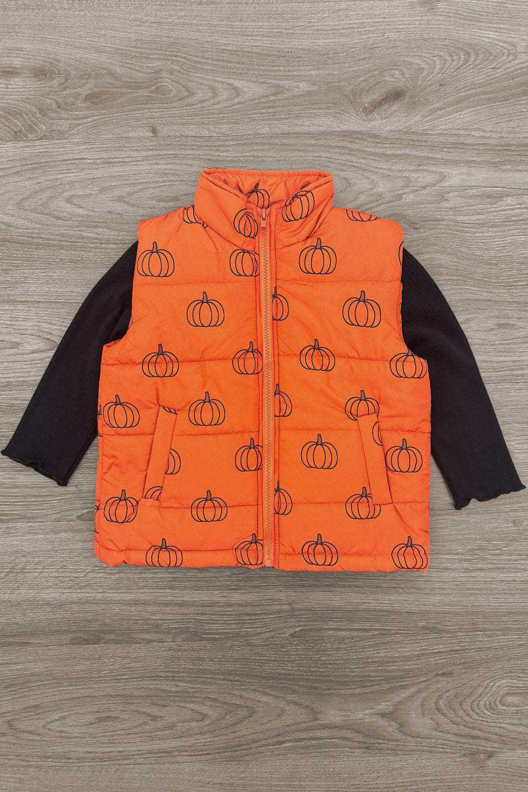 Mom & Me - Pumpkin Vest Set