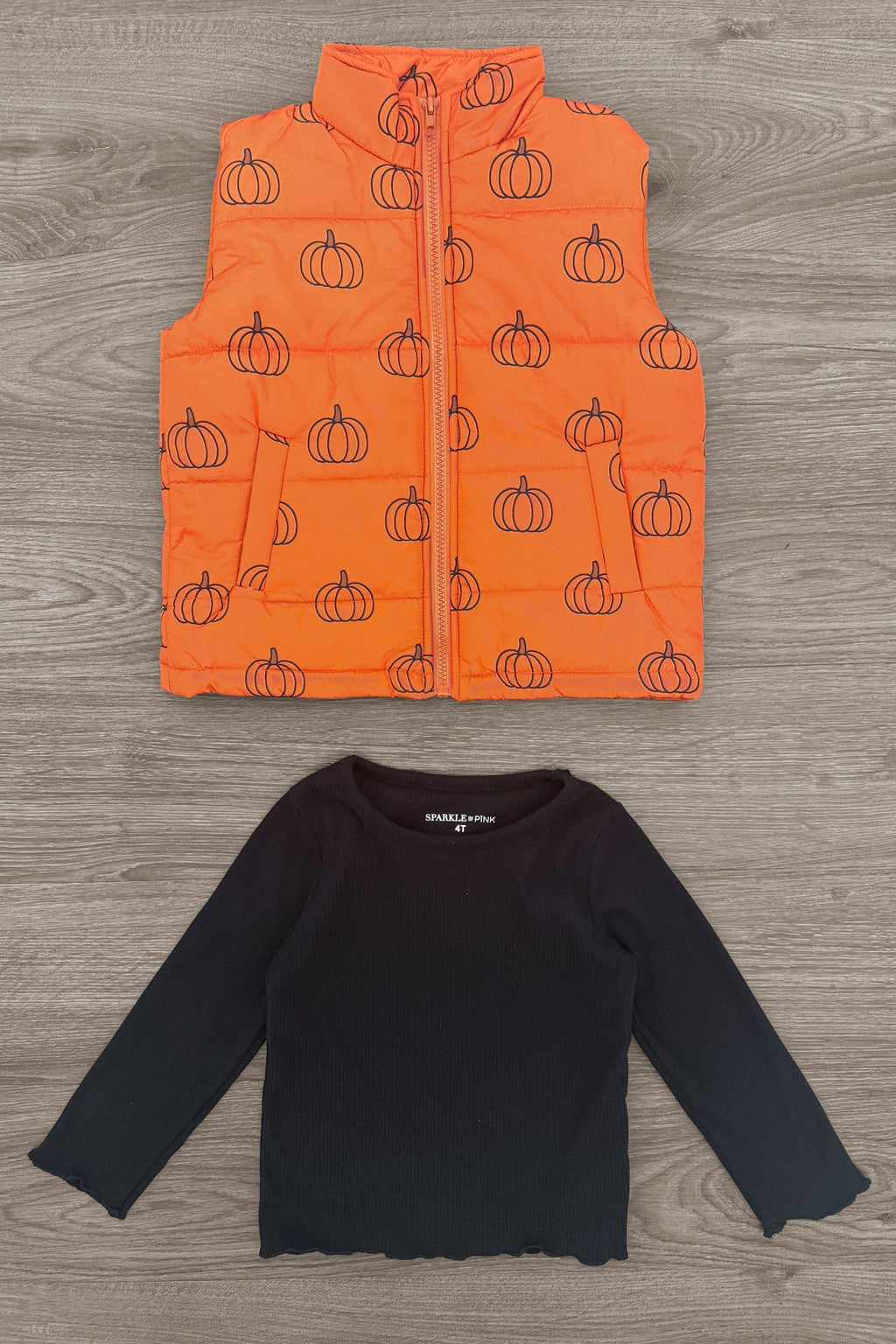 Mom & Me - Pumpkin Vest Set