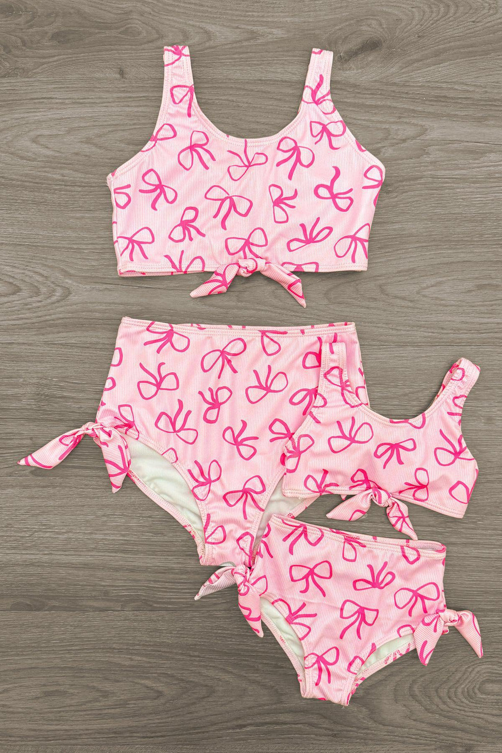 Mom & Me - Pink Bow Bikini