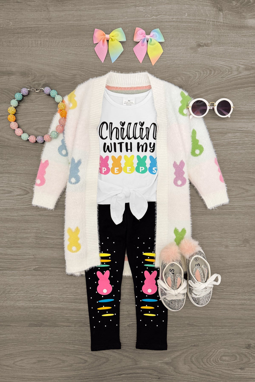 "Chillin' With My Peeps" Legging Set