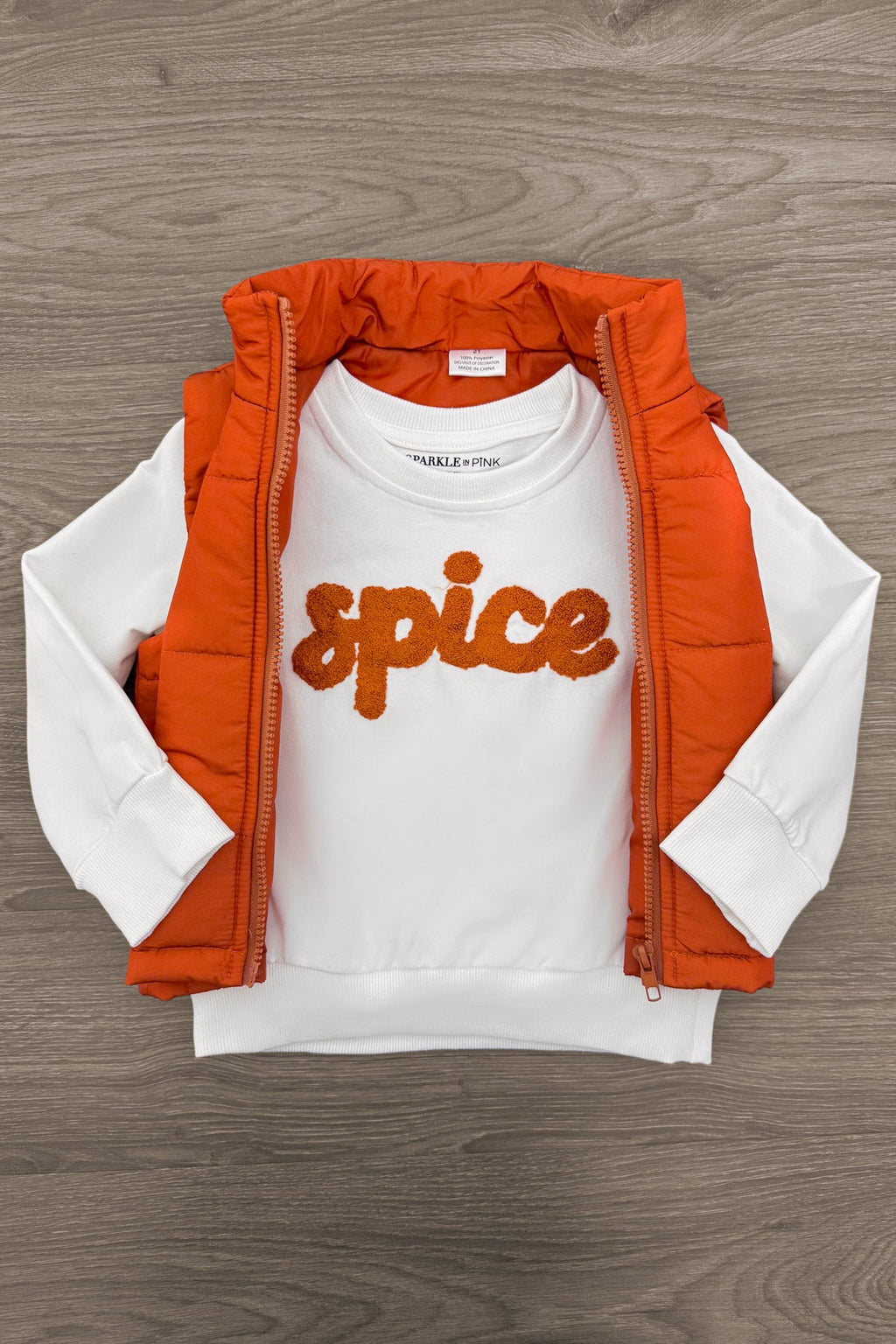Mom & Me - "Pumpkin & Spice" Vest Set