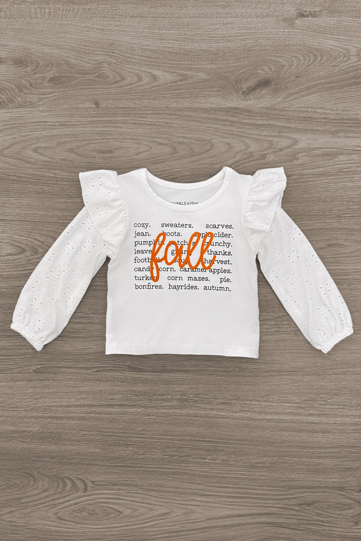 "Fall" Pumpkin Denim Pant Set