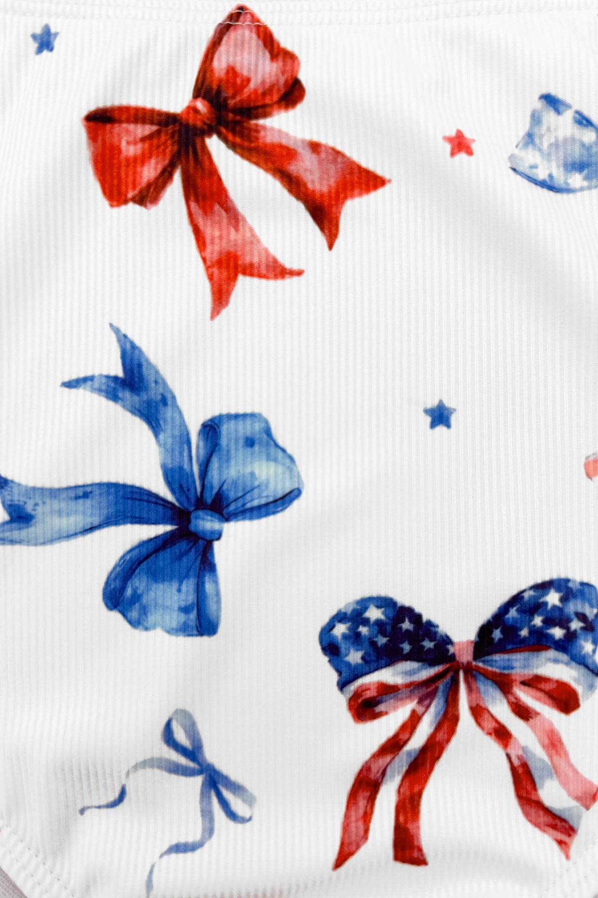 Mom & Me - Red White & Blue Bow Bikini