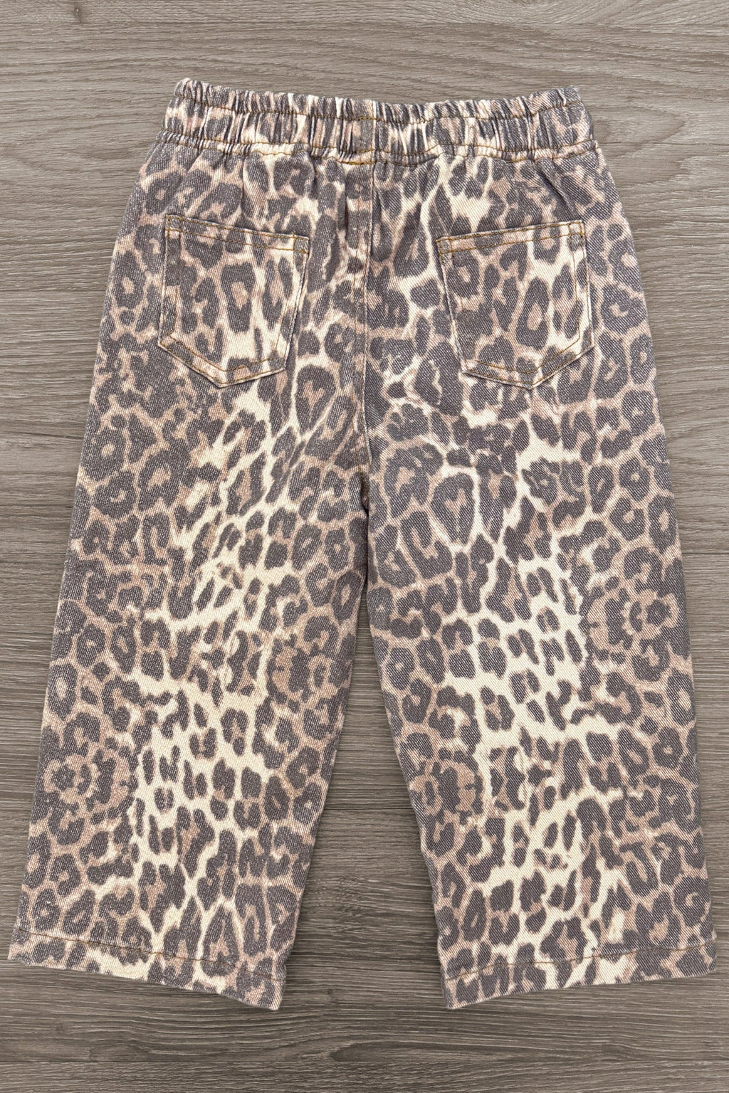 Cheetah Print Denim Pants