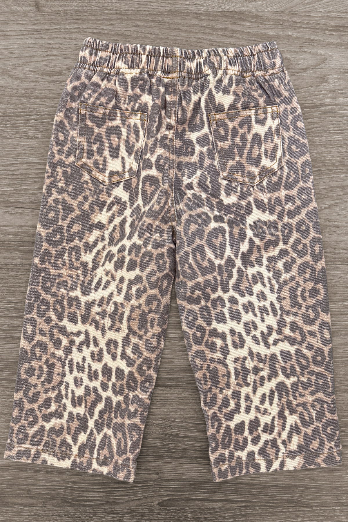 Cheetah Print Denim Pants