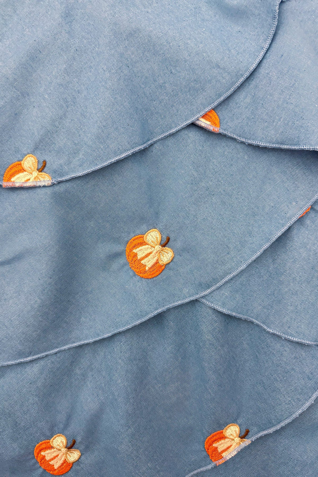 Chambray Pumpkin Maxi Dress