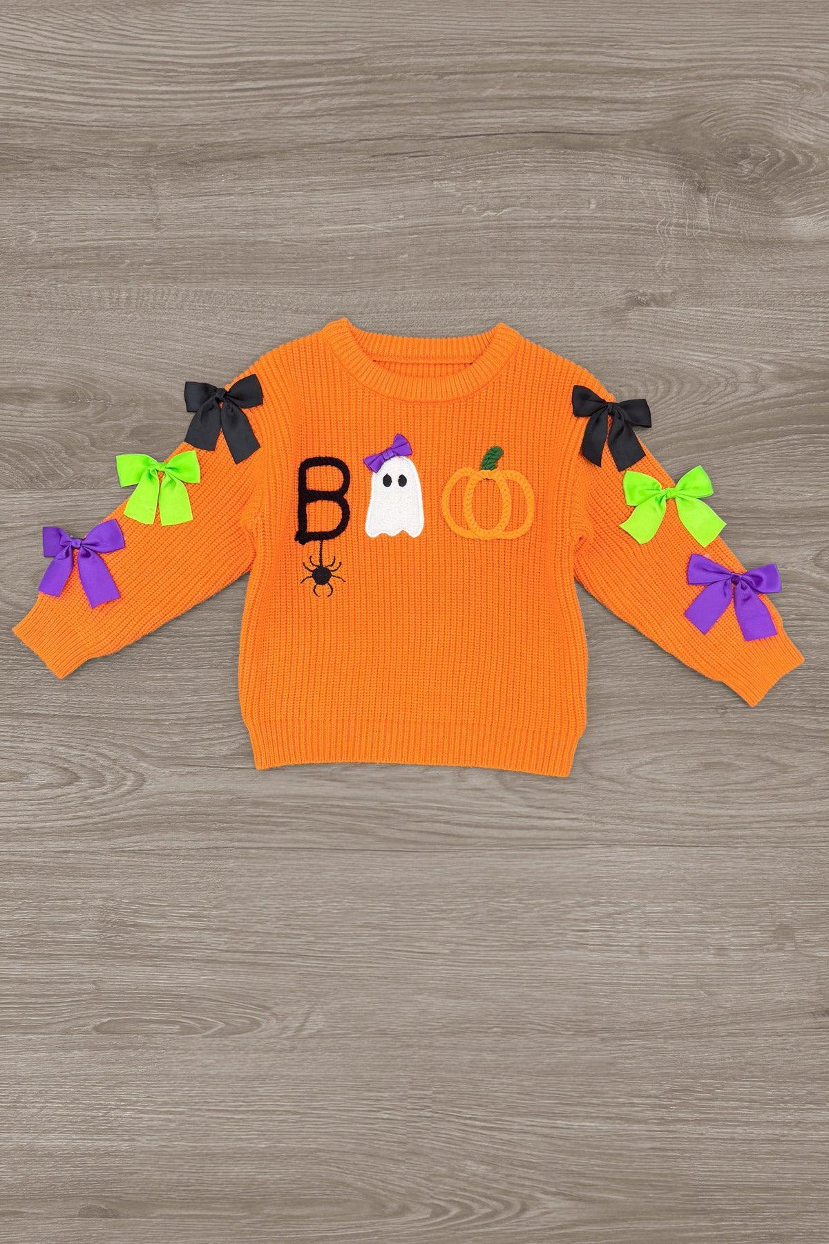 "Boo" Velvet Bell Bottom Set