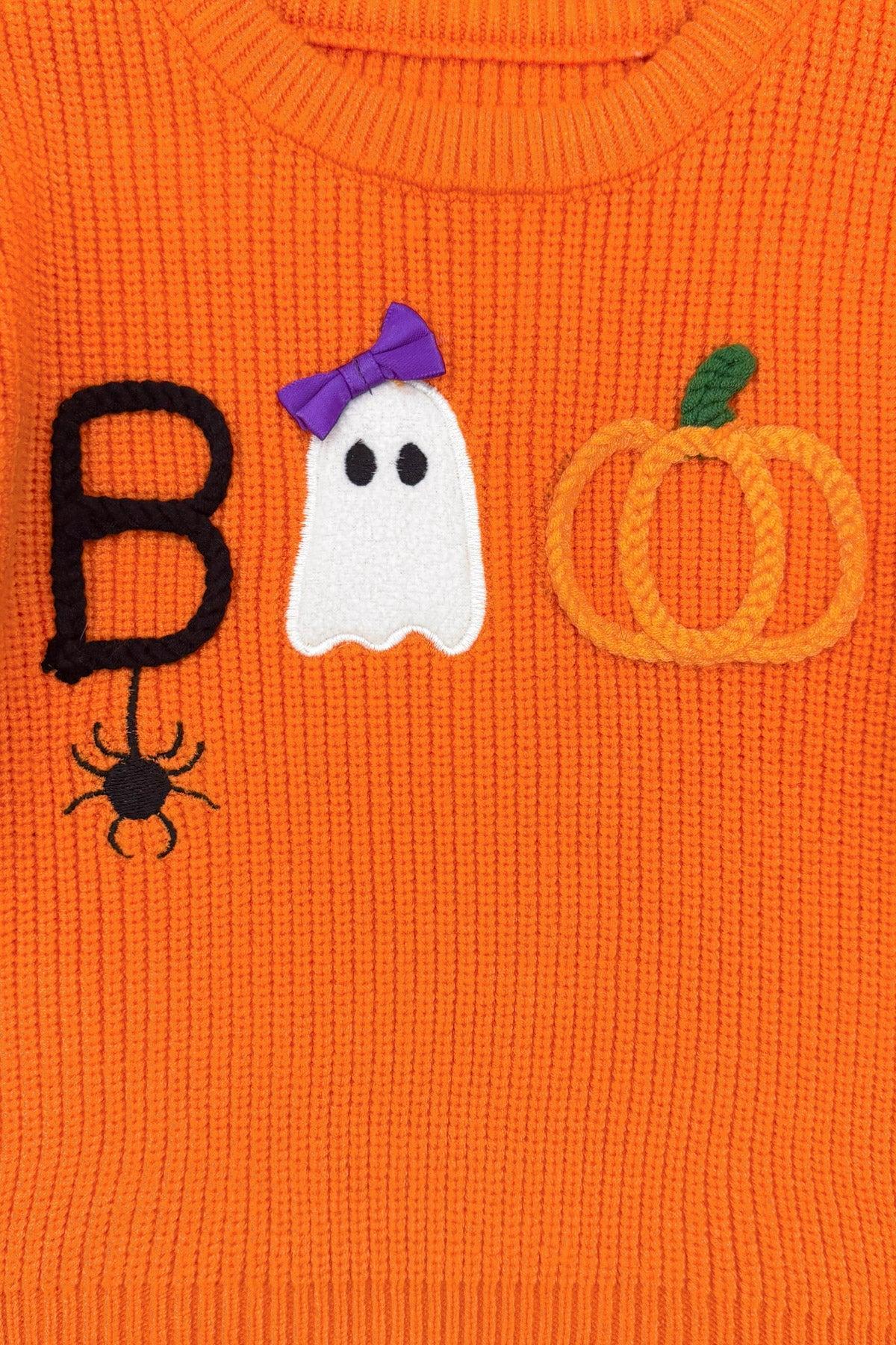 "Boo" Velvet Bell Bottom Set