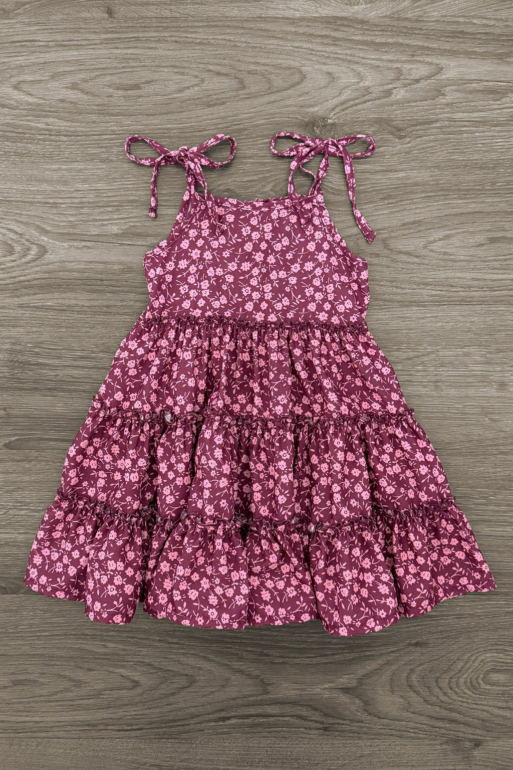 Mom & Me - Plum Floral Dress