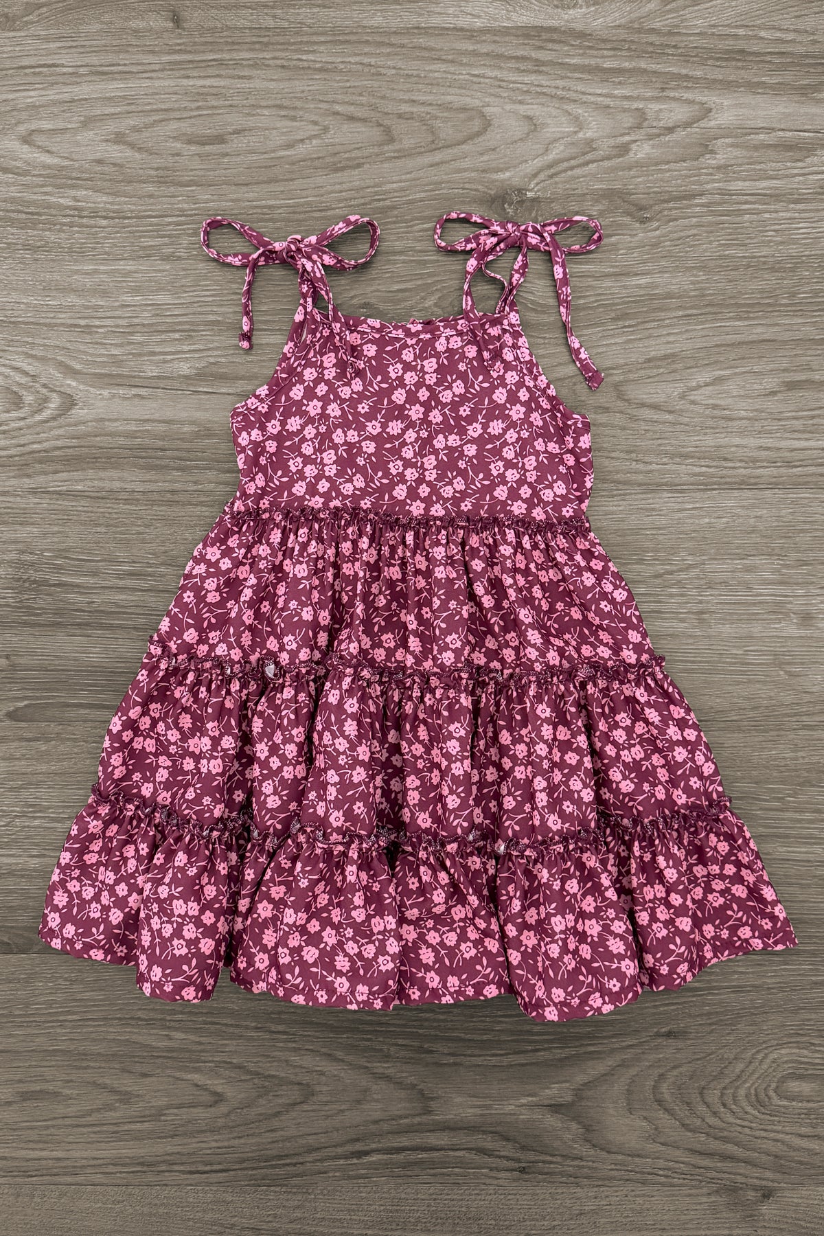 Mom & Me - Plum Floral Dress