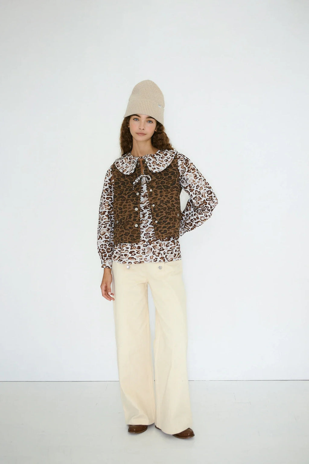 The Tiny Big Sister Animal Print Vest