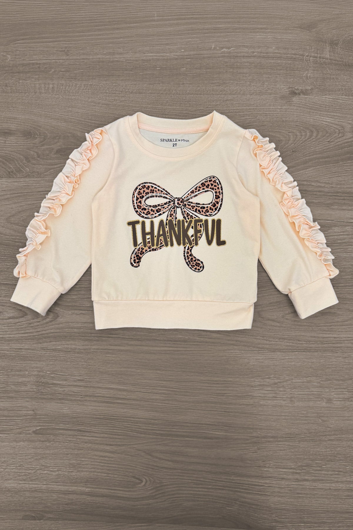 "Thankful" Cheetah Bow Pant Set