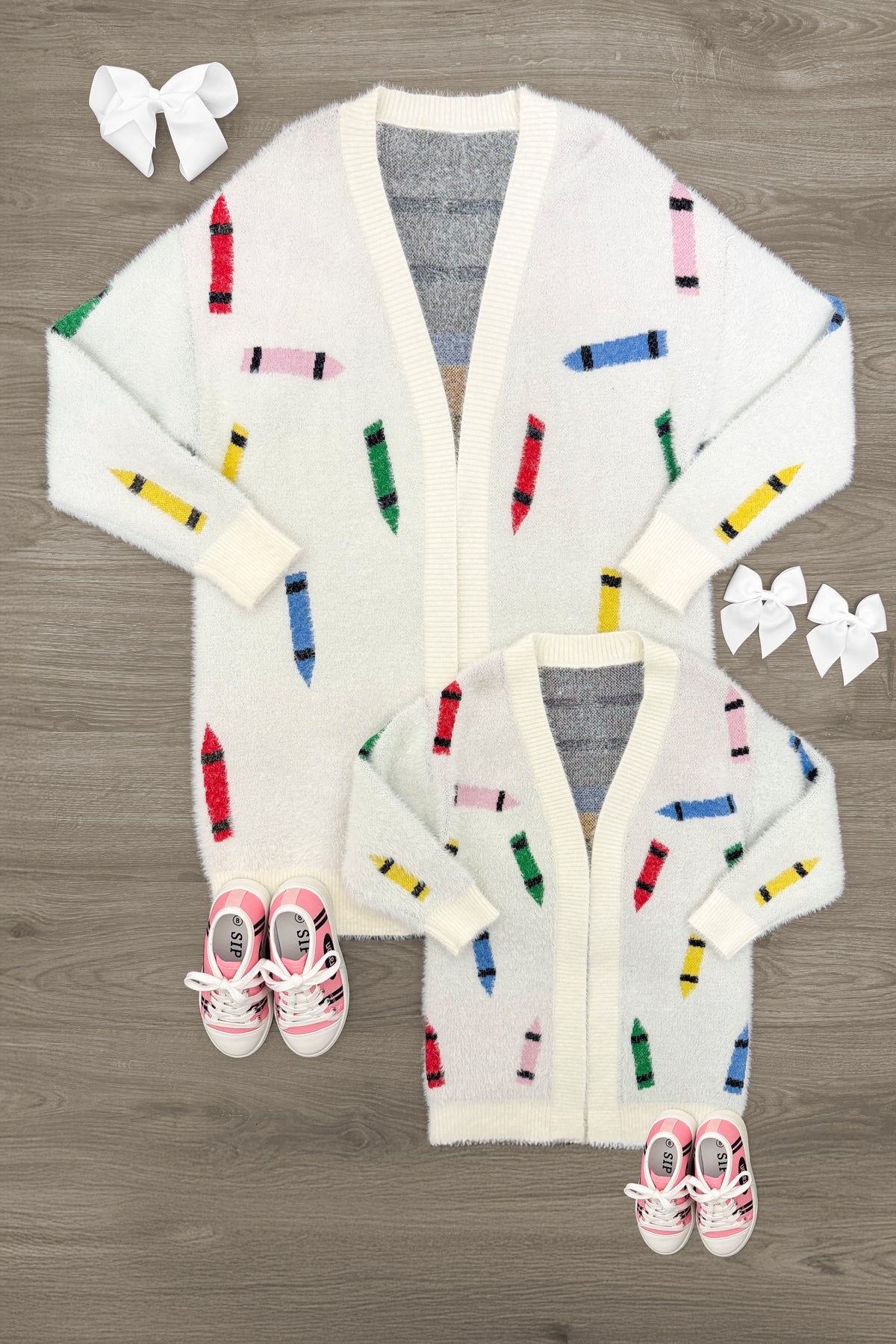 Mom & Me - Crayon Cardigan
