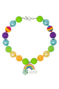 Lucky Rainbow Bubblegum Necklace