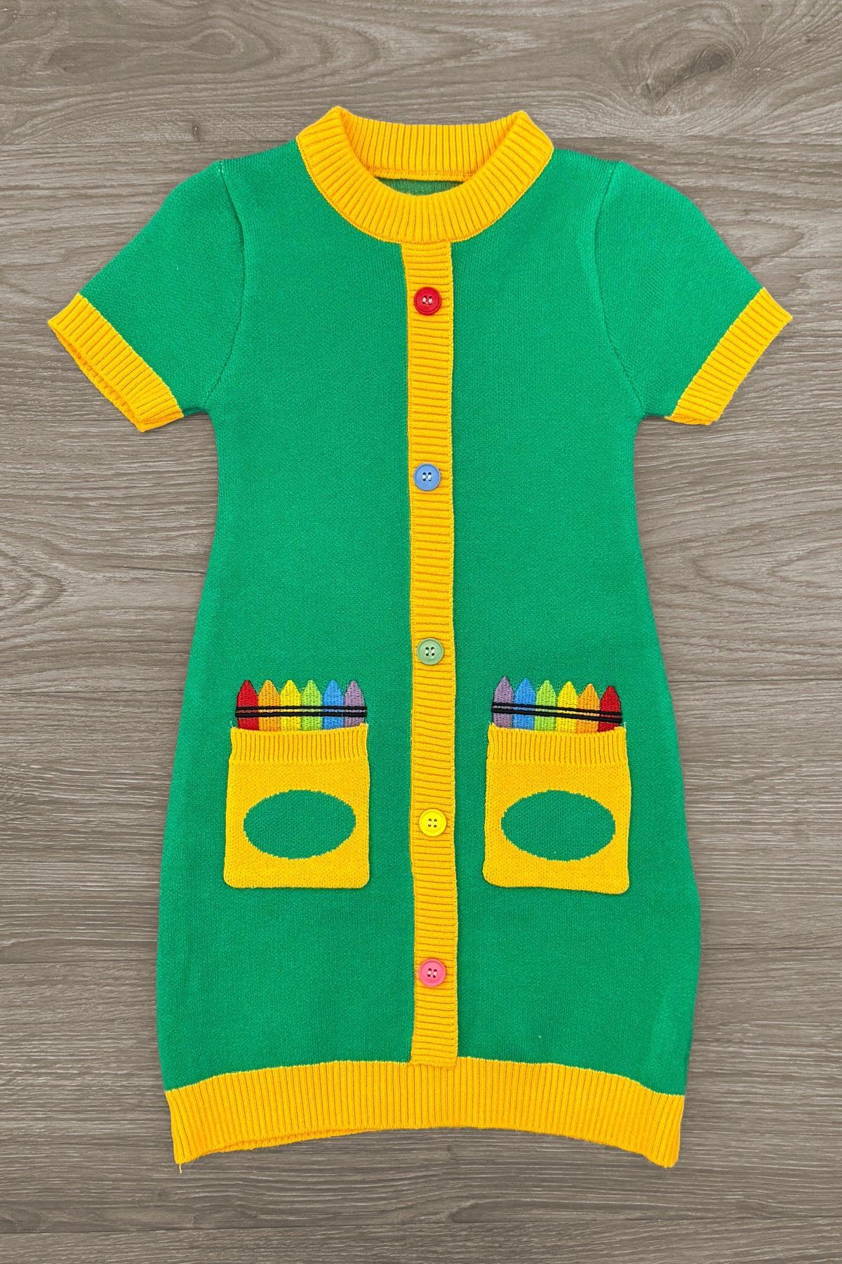 Mom & Me - Crayon Box Sweater Dress