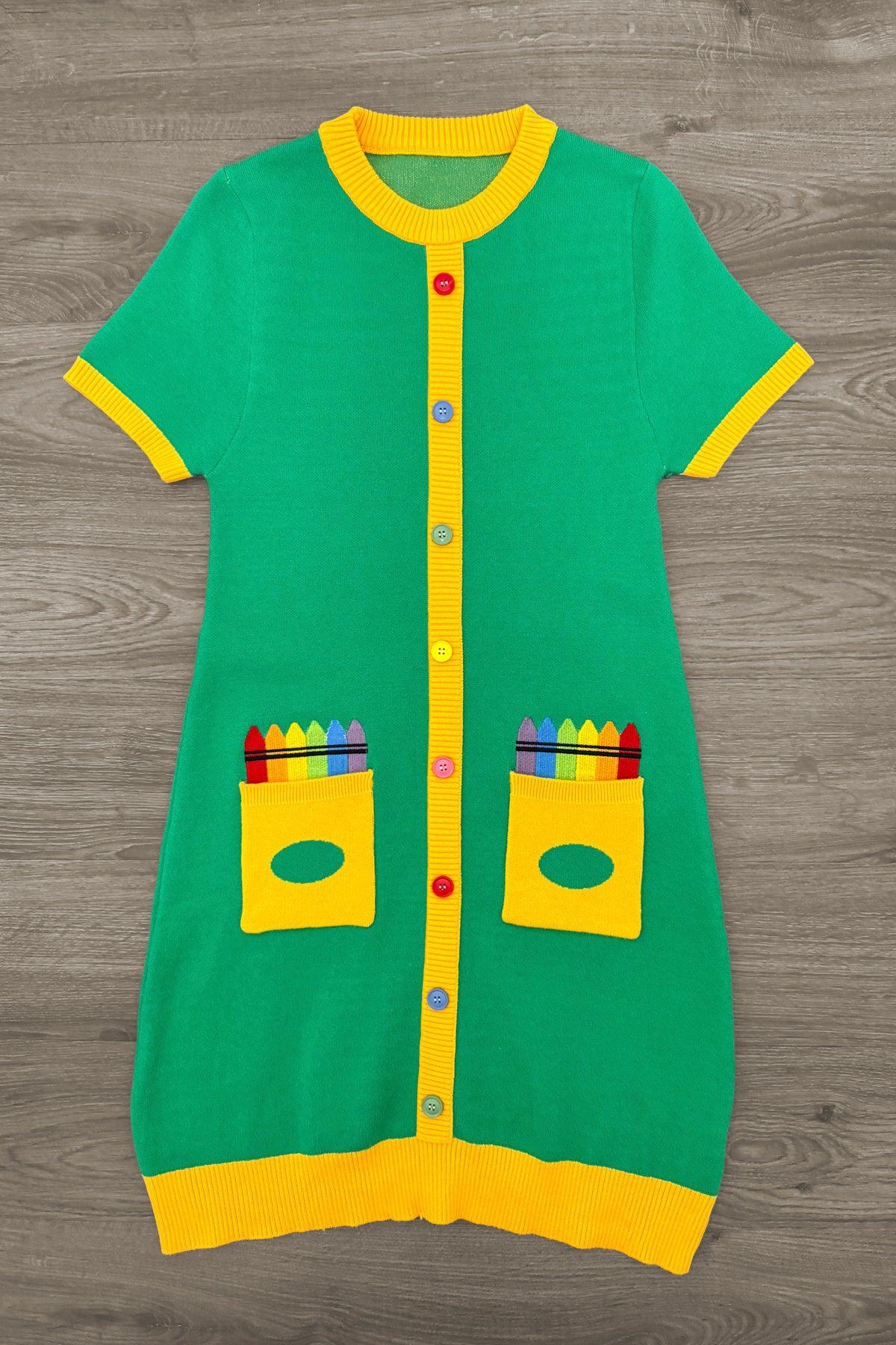 Mom & Me - Crayon Box Sweater Dress