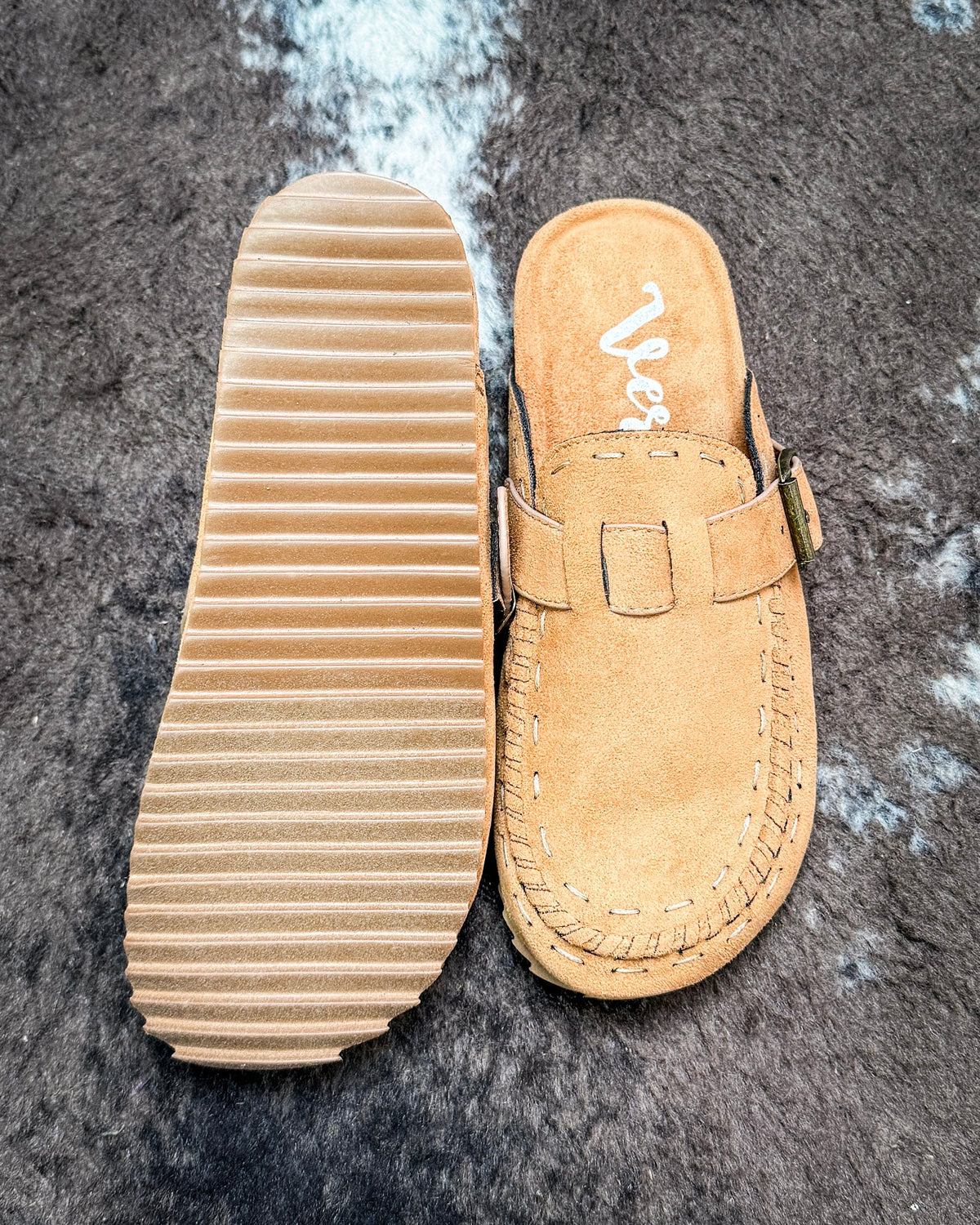 Bella Buckle Clog in Tan by Very G