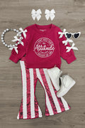 "I Don't Need Your Attitude..." Sequin Bell Bottom Set