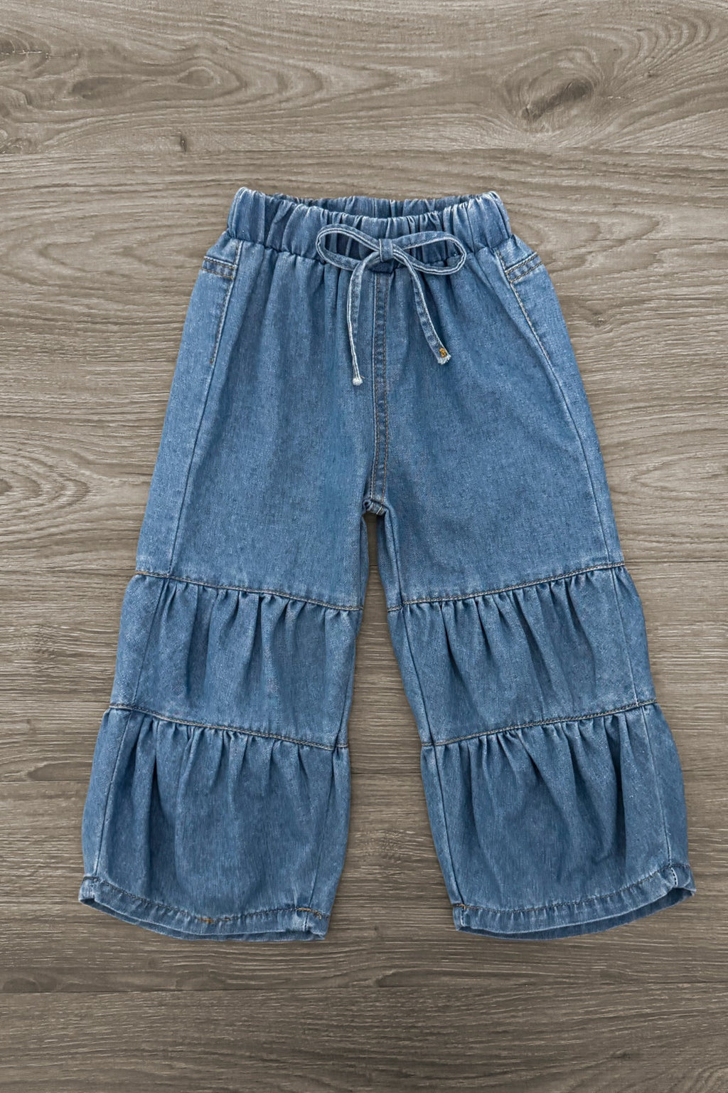 "Be Kind..." Pink Bow Denim Pant Set
