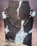 Copperline Fluted Copper Pearl Necklace